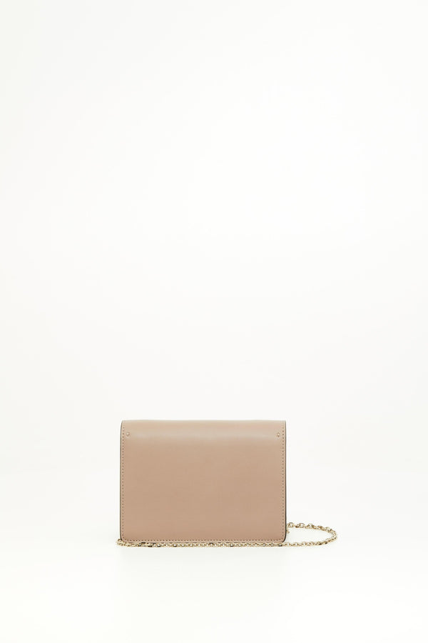 POUCH CON CATENA VLOGO WALK IN VITELLO