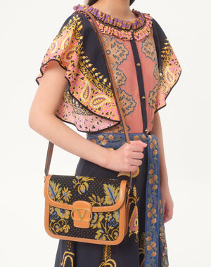 Abito Midi In Mussola Cotone Mix Stampe  