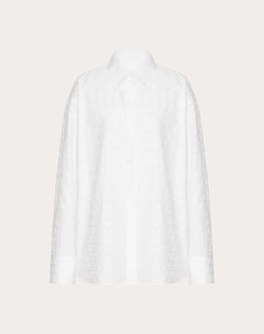 Camicia In Cotton Popeline Jacquard Toile Iconographe 