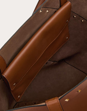 Borsa Shopping Valentino Garavani Valentino Garavani Rockstud Wispy In Vitello 