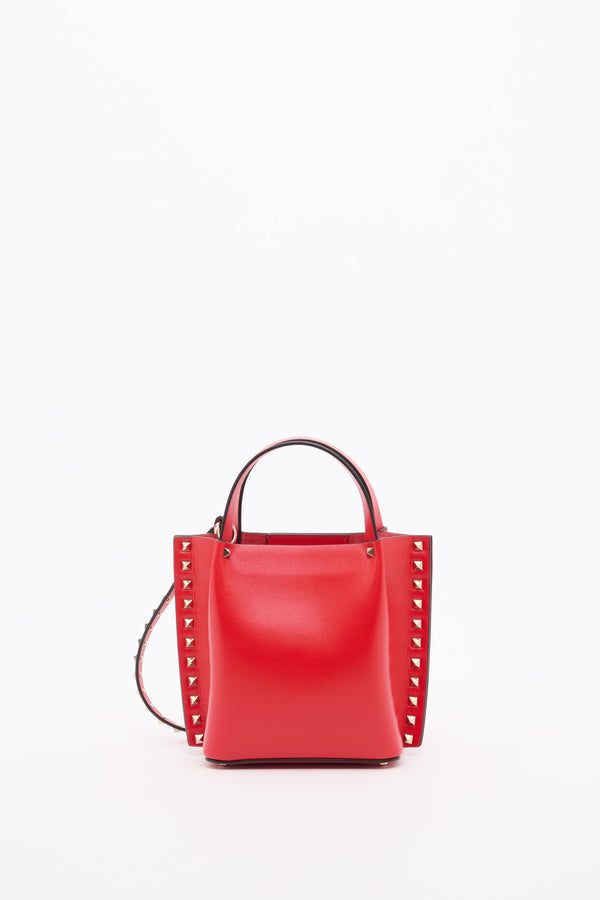 BORSA SHOPPING PICCOLA ROCKSTUD IN VITELLO