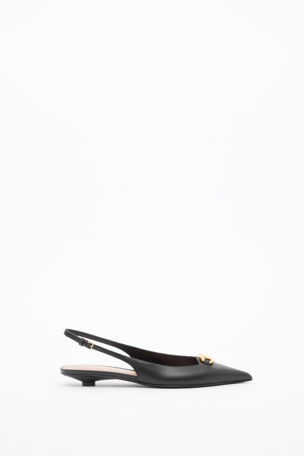 BALLERINA SLINGBACK VLOGO THE BOLD EDITION IN VITELLO 20MM