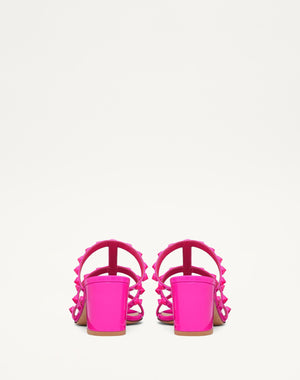 Sandalo Slider Rockstud In Vernice 60Mm