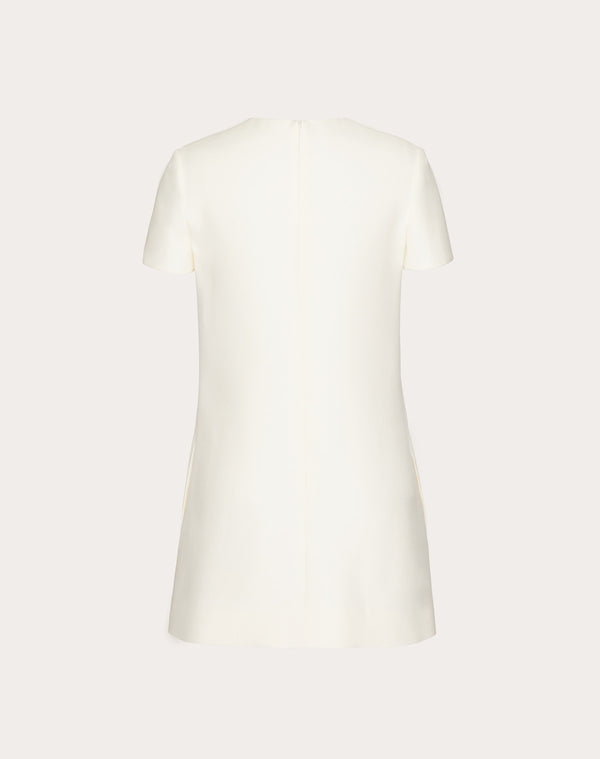 Abito Corto In Crepe Couture 
