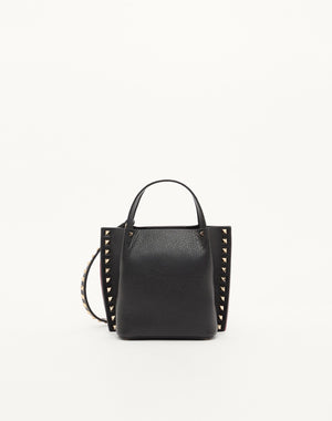 BORSA SHOPPING PICCOLA ROCKSTUD IN VITELLO GRANATO 