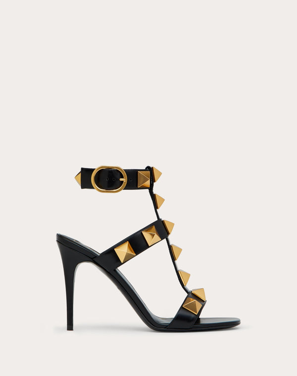 Sandalo Roman Stud In Vitello 100Mm