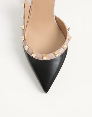 DÉCOLLETÉ SLINGBACK ROCKSTUD IN VITELLO 50MM