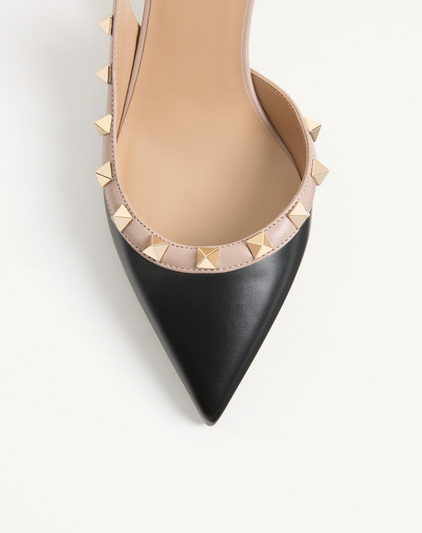 DÉCOLLETÉ SLINGBACK ROCKSTUD IN VITELLO 50MM