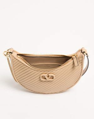 Mini hobo Vsling in nappa plissé
