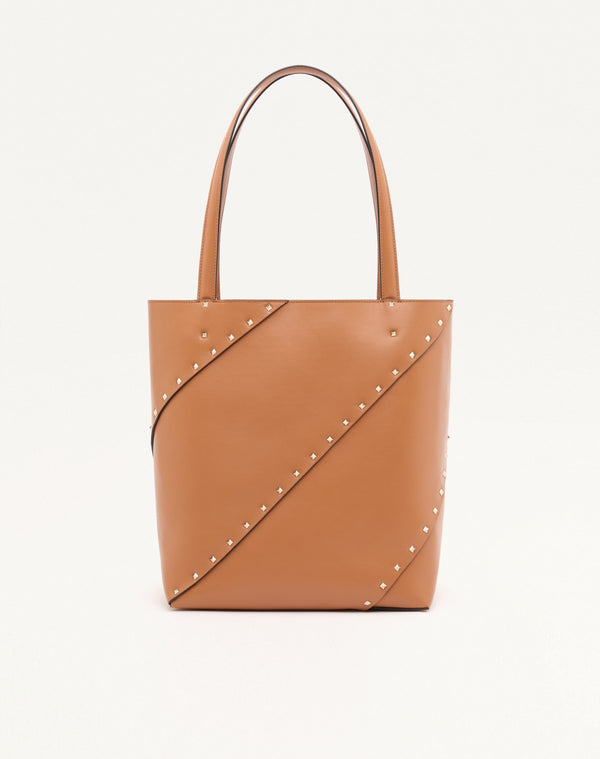 BORSA SHOPPING VALENTINO GARAVANI ROCKSTUD WISPY IN VITELLO 