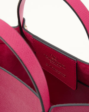 BORSA SHOPPING PICCOLA ROCKSTUD IN VITELLO GRANATO 