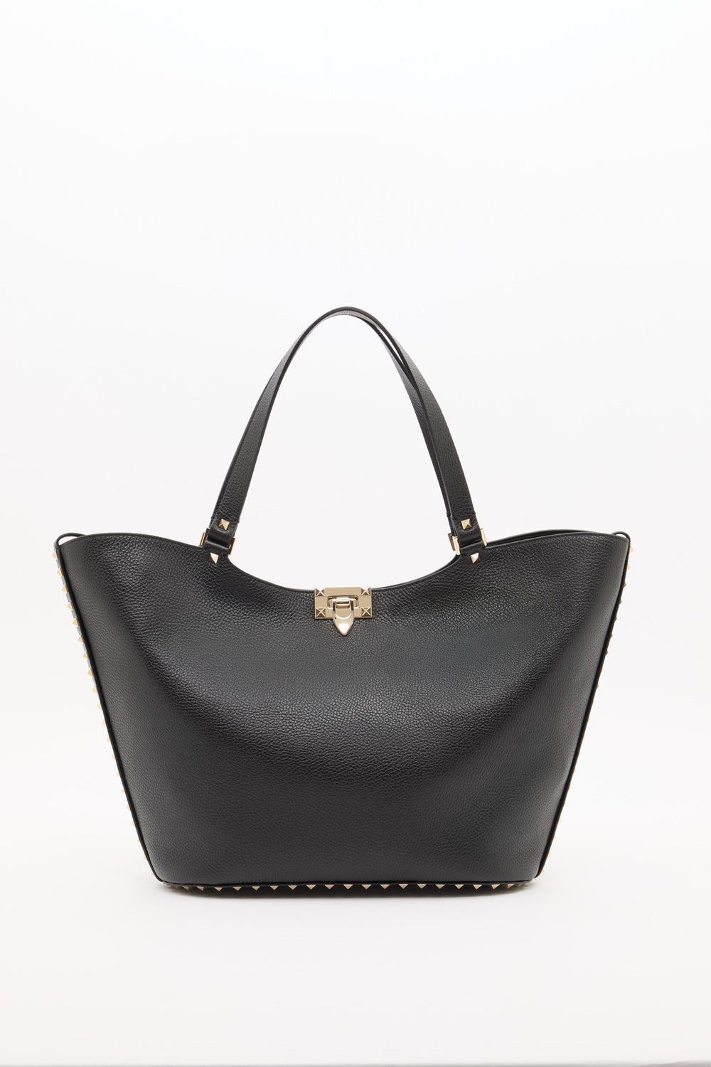 BORSA SHOPPING ROCKSTUD IN VITELLO GRANATO