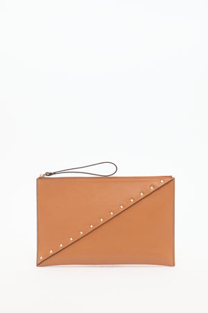 POUCH VALENTINO GARAVANI ROCKSTUD WISPY IN VITELLO