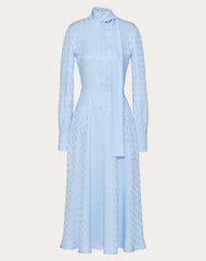 Abito Midi In Silk Jacquard Toile Iconographe