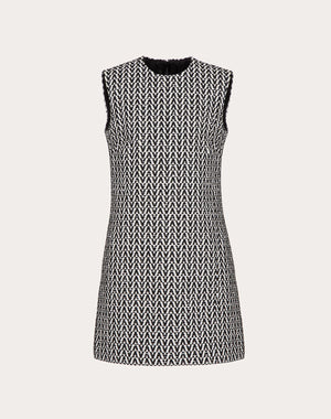 Abito Corto In Boucle' Optical Valentino