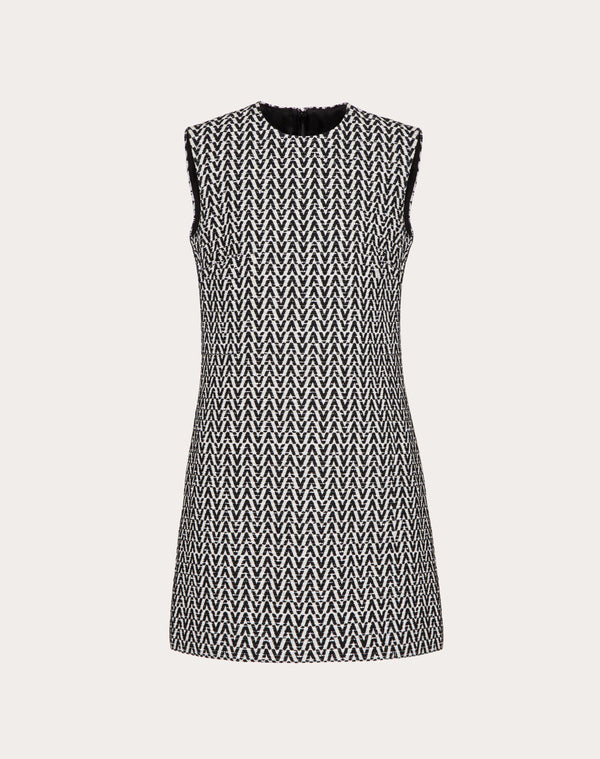 Abito Corto In Boucle' Optical Valentino