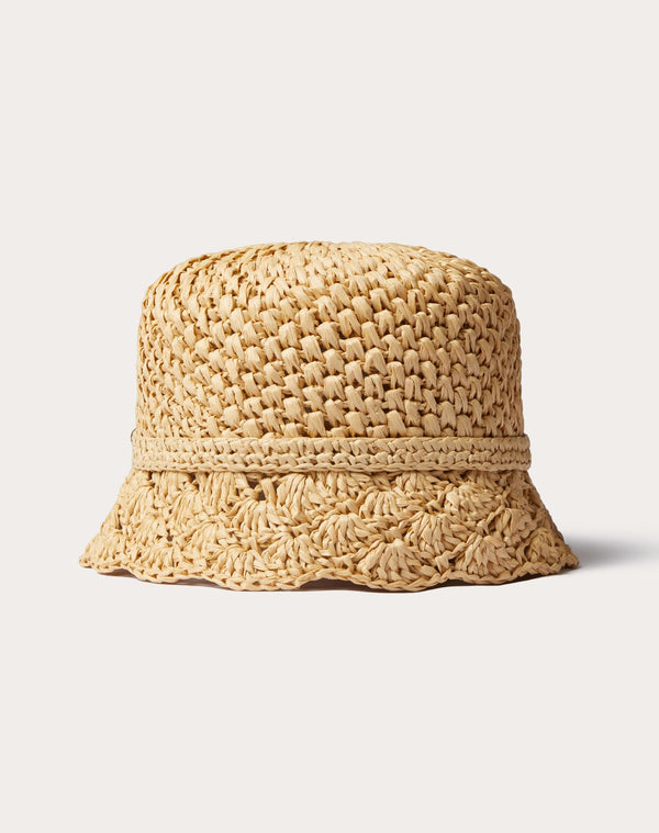 Cappello Bucket Valentino Resort In Crochet Con Dettaglio In Metallo 