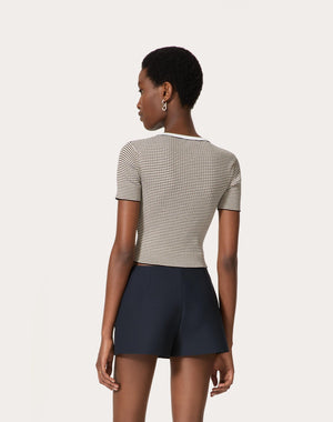 Maglia In Cotone E Lurex 