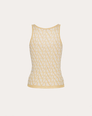 Top In Lurex E Jacquard Toile Iconographe 