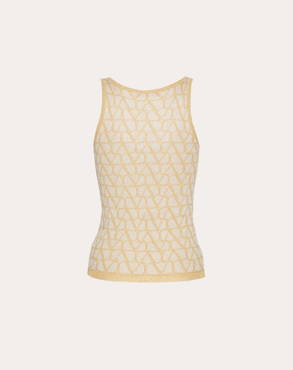 Top In Lurex E Jacquard Toile Iconographe 