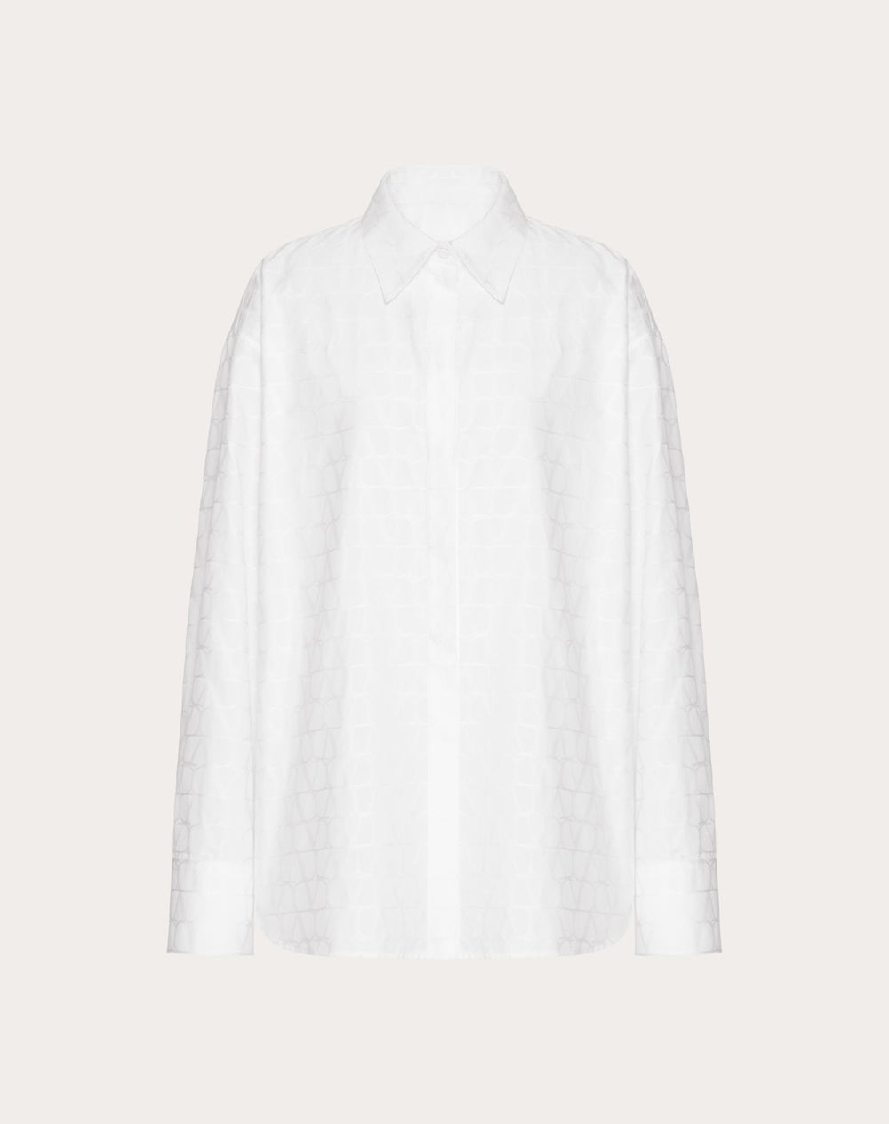 Camicia In Cotton Popeline Jacquard Toile Iconographe 