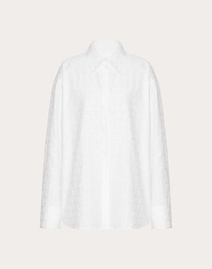 Camicia In Cotton Popeline Jacquard Toile Iconographe 