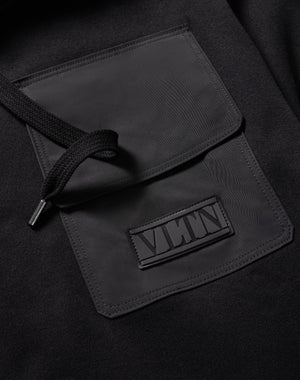 Felpa In Cotone Tecnico Con Cappuccio E Vltn Tag