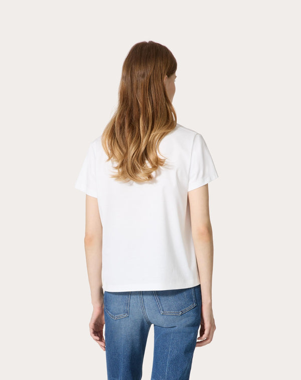 T-Shirt In Cotton Jersey Ricamata