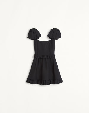 Abito Corto In Crepe Couture 