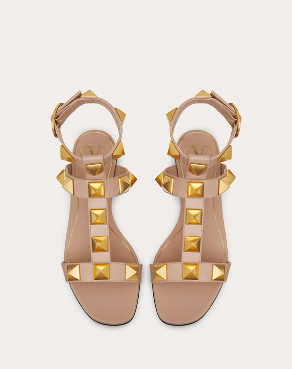 Sandalo Basso Roman Stud In Vitello