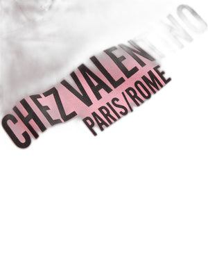 Felpa In Cotone Con Cappucco E Stampa Chez Valentino