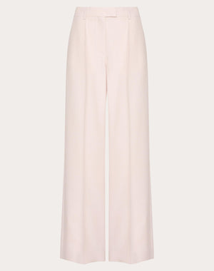 Pantalone In Textured Wool Silk 