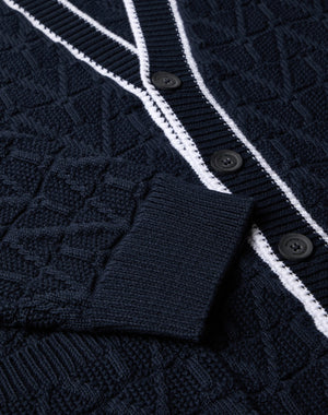Cardigan In Cotone Con Motivo Toile Iconographe