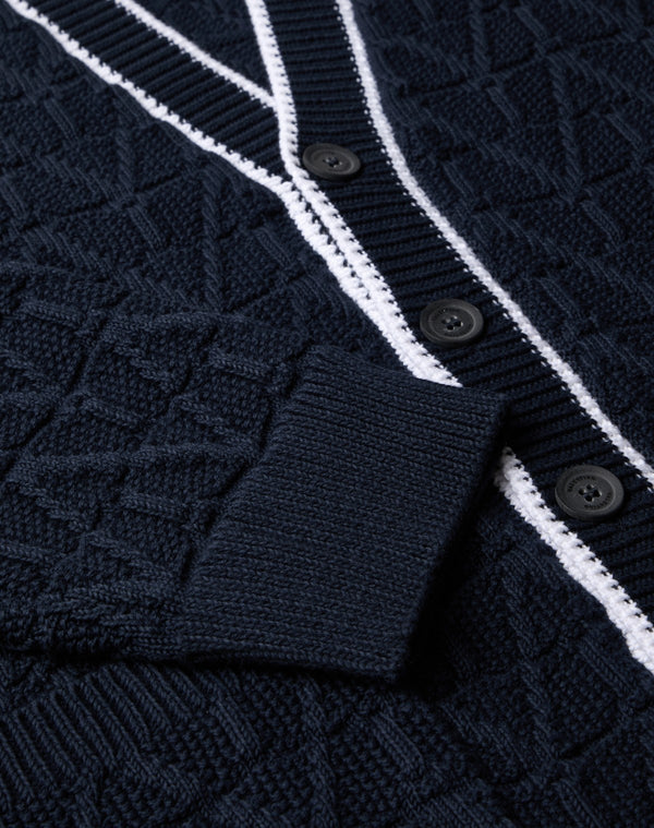 Cardigan In Cotone Con Motivo Toile Iconographe