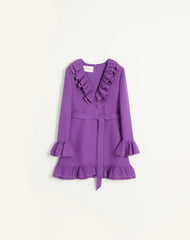 Abito Corto In Crepe Couture
