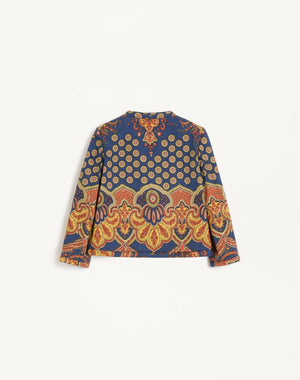 Giacca In Gabardine Paisley Medaglioni Voyage Imaginaire 