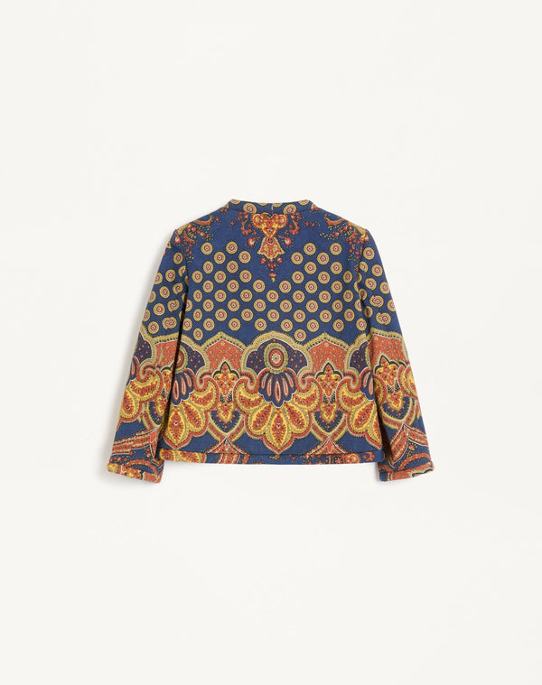 Giacca In Gabardine Paisley Medaglioni Voyage Imaginaire 