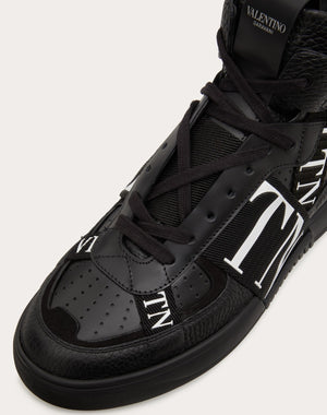 Sneaker Mid-Top Vl7N In Vitello E Nastri