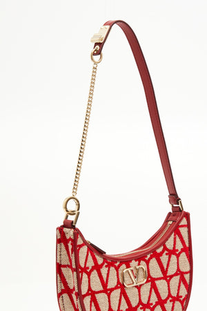 MINI HOBO VLOGO SIGNATURE IN COTONE TOILE ICONOGRAPHE