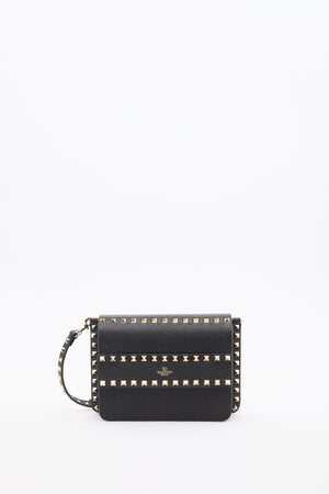 BORSA PICCOLA A TRACOLLA ROCKSTUD IN VITELLO GRANATO