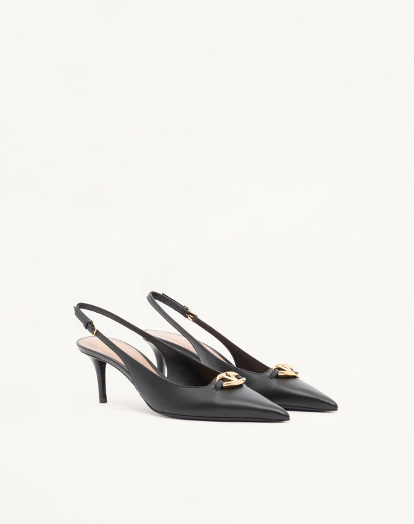 DÉCOLLETÉ SLINGBACK VLOGO THE BOLD EDITION IN VITELLO 60MM