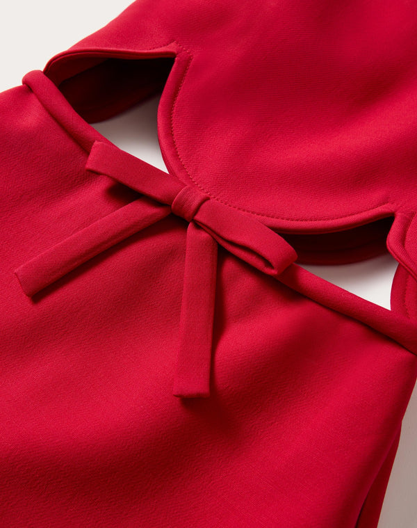Abito Corto In Crepe Couture