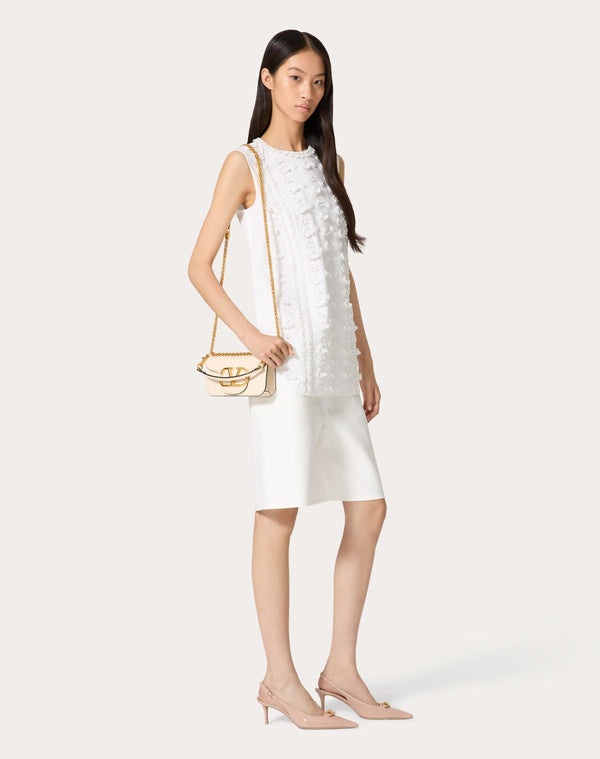 Top In Compact Popeline Ricamato