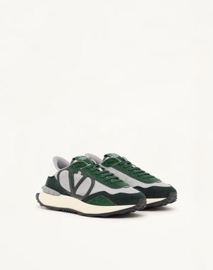 SNEAKER NETRUNNER IN TESSUTO E PELLE SCAMOSCIATA
