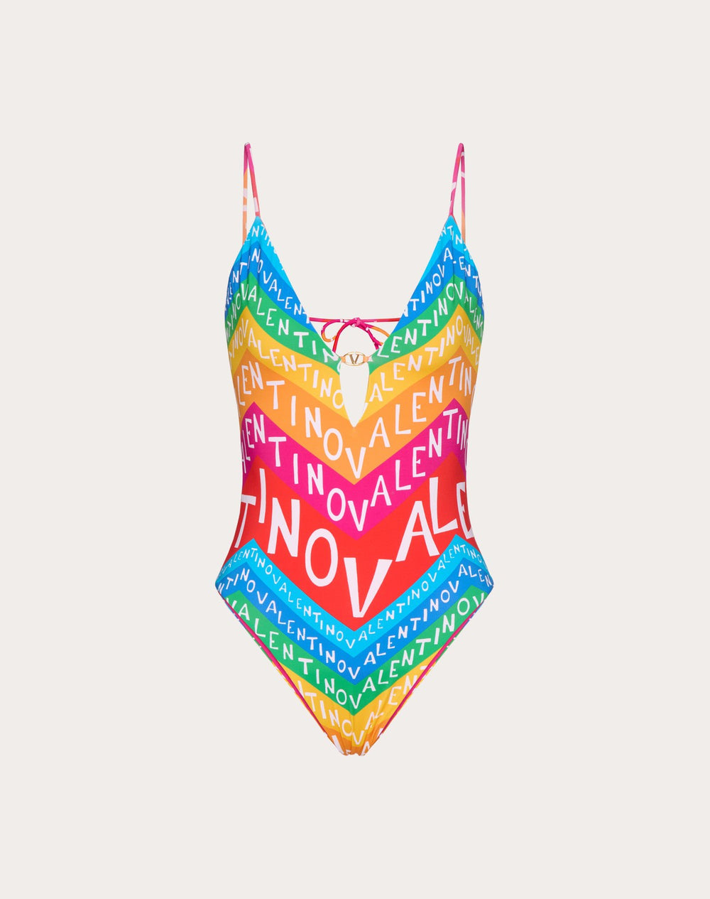 Costume Intero In Lycra Valentino Chevron 24