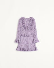 Abito Corto In Heavy Lace