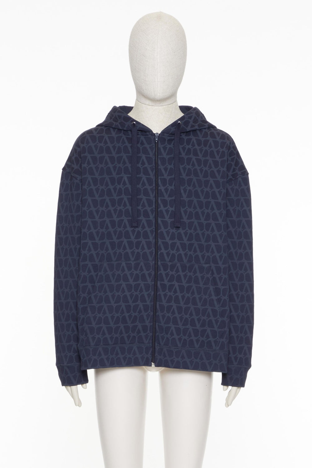 Felpa In Cotone Con Cappuccio, Zip E Stampa Toile Iconographe