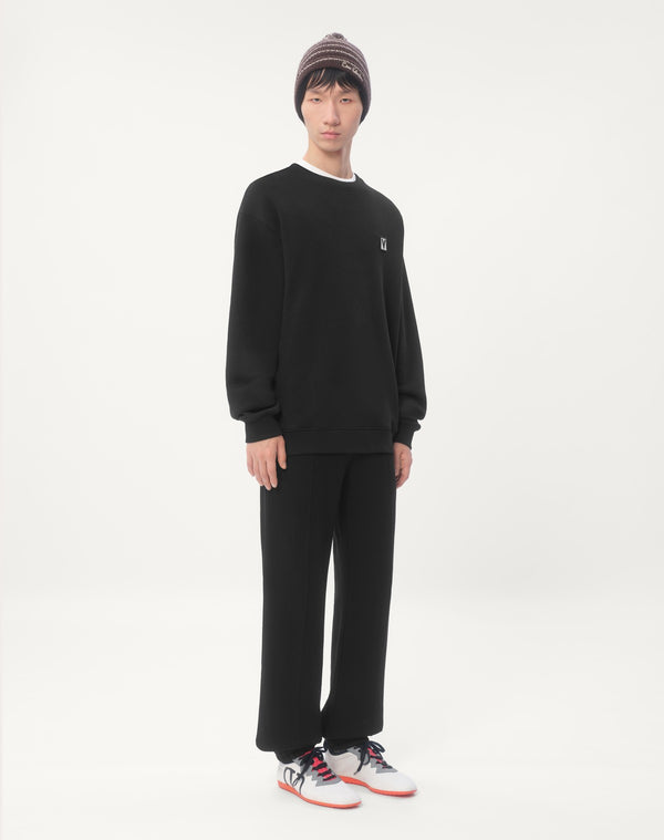Pantaloni Da Jogging In Cotone Con Patch Chez Valentino