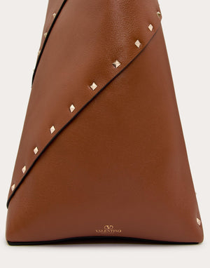 Borsa Shopping Valentino Garavani Valentino Garavani Rockstud Wispy In Vitello 