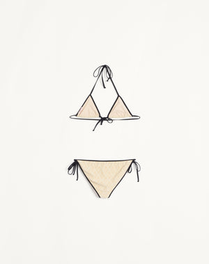 Bikini In Lycra Jacquard Toute La V 